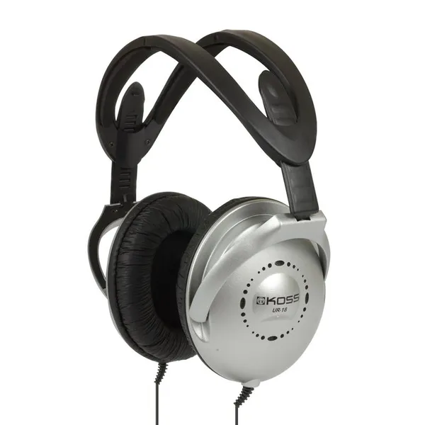 Навушники Over-Ear Koss UR18, 3.5 mini-jack, 2.4м, Сірий