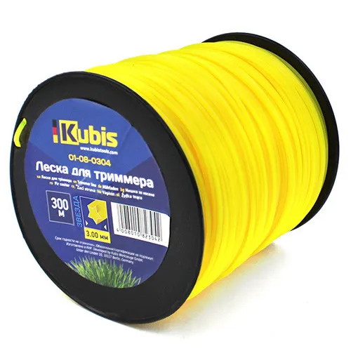 Леска для триммера 3.0 мм 300 м звезда бухта Kubis 01-08-0304