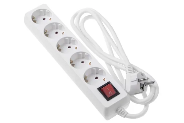 Удлинитель сетевой 2E 5м, 5xТипF, 16A, белый
