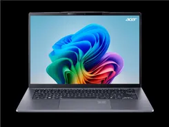 Ноутбук Acer Swift Go 14 AI SFG14-01 14.5" WQXGA IPS, Quallcomm X1P-42100, 16GB, F1TB, UMA, Win11, серый фото