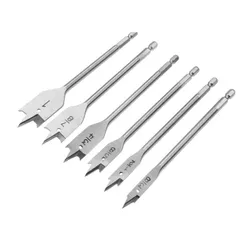 Набор сверл по дереву Tolsen, 6шт, 1/4", 10-25мм, 152мм, кейс фото