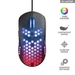 Миша ігрова Trust GXT 960 Graphin Ultra-lightweight RGB USB Black фото