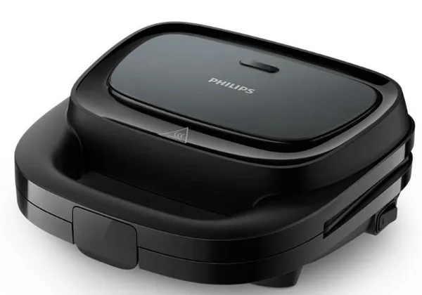 Вафельтница Philips Series 3000 750Вт, антипригарное покрытие, корпус-пластик, черный