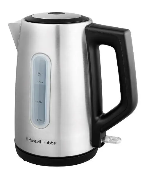 Электрочайник Russell Hobbs Heaton, 1.7л, нержавеющая сталь, серебристо-черный