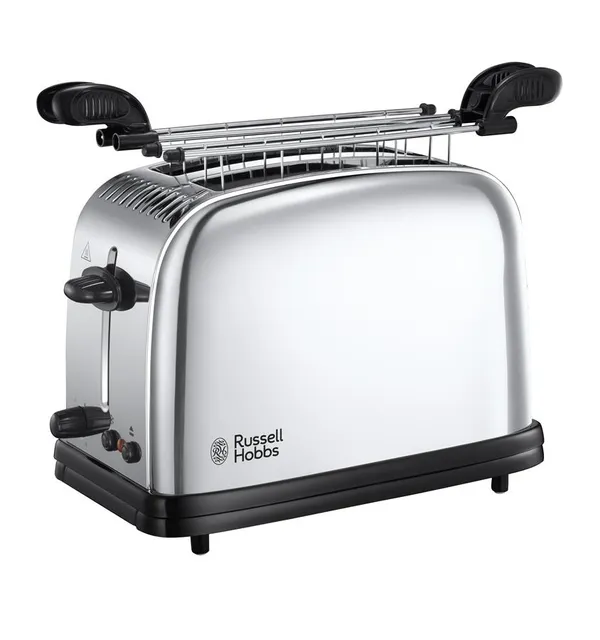 Тостер Russell Hobbs Chester 1200Вт, металл, серебристый