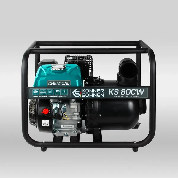 Мотопомпа бензиновая Konner&Sohnen KS 80CW 1000л/мин 7.0л.с 28кг отзывы