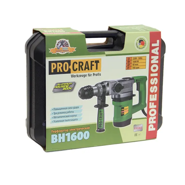 Перфоратор бочковой (SDS-Plus, 1600 Вт) Procraft BH1600 купить онлайн