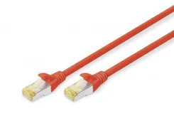 Патч-корд DIGITUS CAT 6a S-FTP, 1м, AWG 26/7, Cu, LSZH, червоний фото