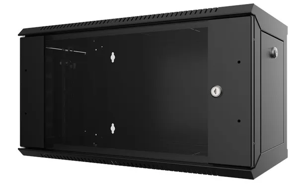 Шкаф MIRSAN 19", 12U, WTC, 565x600 мм, максимально 80 кг, черный