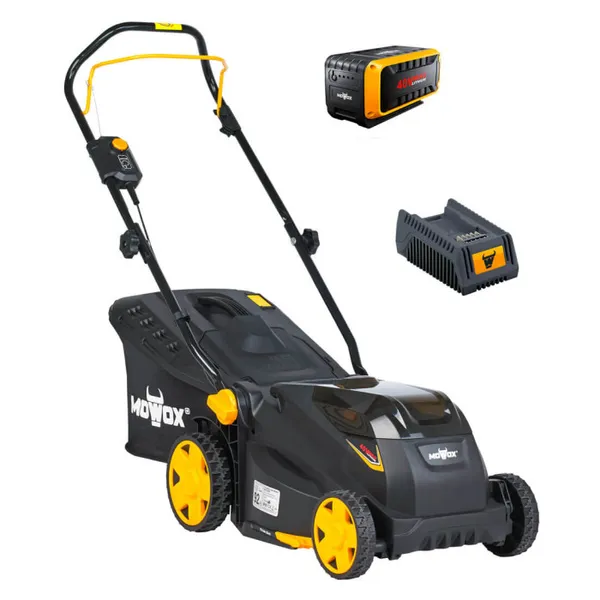 Аккумуляторная газонокосилка Mowox EM 3440 PX-Li с 1 акб 40V 2.5Ah и ж/п BC 82