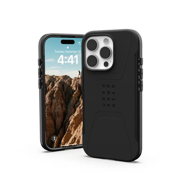 Чохол UAG для iPhone 16 Pro, Civilian Magsafe, Black