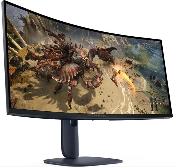 Монитор DELL 34" AW3425DWM 2xHDMI, DP, USB, VA, 3440x1440, 21:9, 180Hz, 1ms, DCI-P3 95%, CURVED, Adaptive-Sync, HDR 400