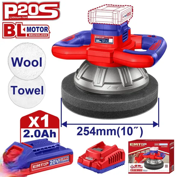 Машина полировальная аккумуляторная EMTOP ELOP2025481