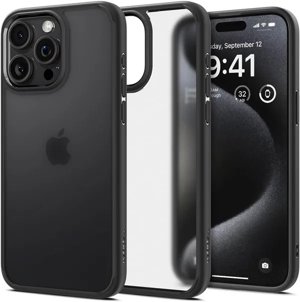 Чохол Spigen для iPhone 15 Pro Max, Ultra Hybrid, Frost Black