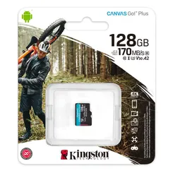 Карта пам'яті Kingston microSD  128GB C10 UHS-I U3 A2 R170/W90MB/s фото