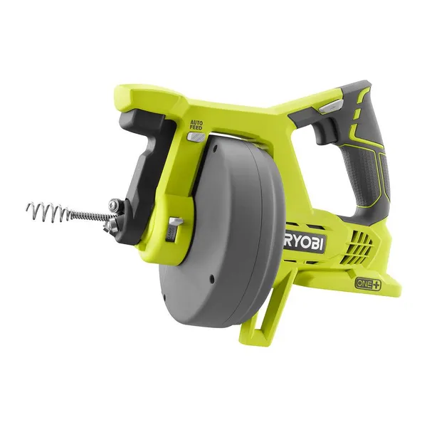 Машина для прочищення труб акумуляторна Ryobi ONE+ R18DA-0 18В діаметр труби 19-50мм 7.6м 2.75кг без АКБ та ЗП