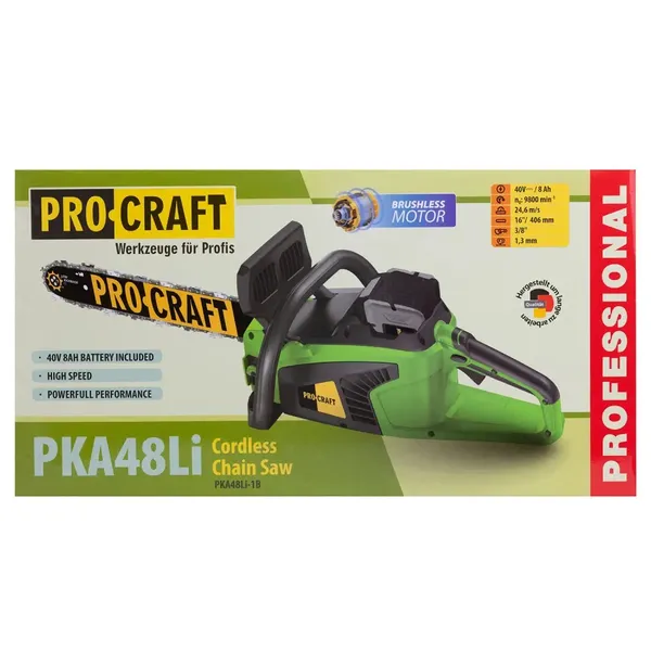 Акумуляторна ланцюгова пила Procraft PKA48Li (з 1 акб) купити в Україні