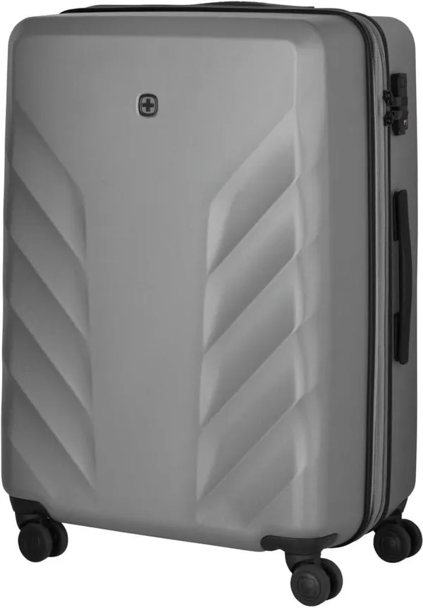 Купить Чемодан Wenger, Motion, средний, пластик, 4 колеса, серый
