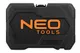 Набор инструментов Neo Tools, набор торцевых головок, 73 шт, 1/2", 1/4", CrV, кейс фото №10