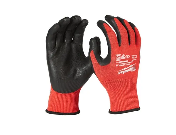 Рукавиці робочі MILWAUKEE, з опором порізам 3/C рівня, розмір 11/XXL, (12шт) цена в Украине