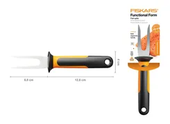 Виделка для риби Fiskars Functional Form, 19см, нержавіюча сталь, пластик, чорний фото