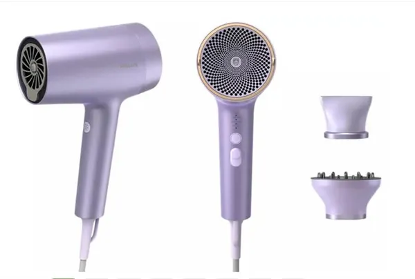 Фен Philips 7000 Series, 1800Вт, режимов-2, дифузор, иониз-я, хол. обдув, фиолетовый