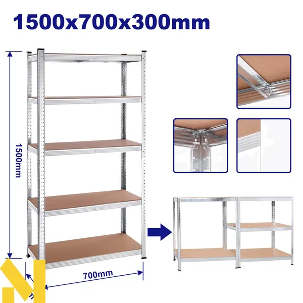 Стелаж металевий регульований EMTOP EMTS1A73