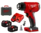 Термоповітродувка акумуляторна MILWAUKEE, M18 BHG-502C (+ заряд.пристрій, 2 акум.Х 5Аг, кейс)