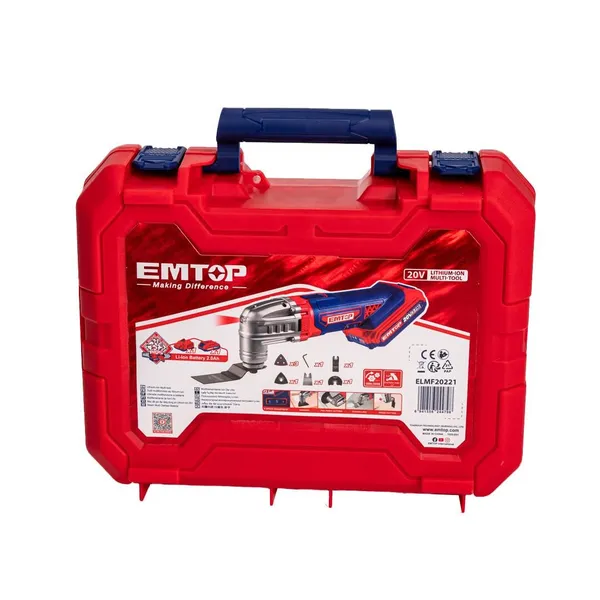 Багатофункціональний інструмент (реноватор) EMTOP ELMF20221 (АКБ + ЗП)