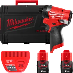 Винтоверт акумуляторнй M12 FID2-202X (170Нм) (+2 акумулятори, зарядний пристрій, HD кейс) фото