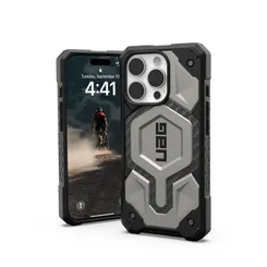 Чохол UAG для iPhone 16 Pro, Monarch Pro Magsafe, Titanium фото