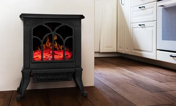 Камин электрический, декоративный Neo Tools, 30м кв, 1500Вт, керамический нагрев. элемент (PTC), чёрный купить онлайн