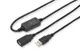 Подовжувач DIGITUS USB 2.0 Active Cable, A/M-A/F, 15м, чорний