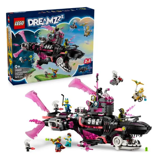 Конструктор LEGO Dreamzzz Устрашающая подводная лодка «Акула»