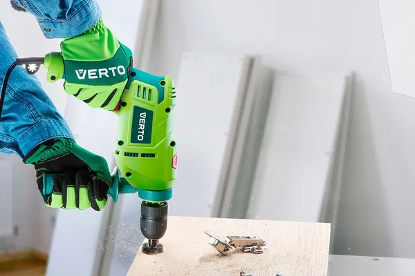 Перчатки рабочие Verto, синтетическая кожа, р.9, зеленый цена в Украине