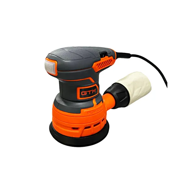 Шліфмашина ексцентрикова GTM OSK125/300H, 125мм, 300Вт, 7000-13000об/хв.