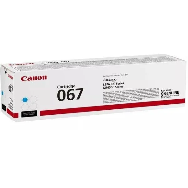 Картридж Canon 067 MF651Cw/MF655Cdw/MF657Cdw/LBP631Cw/LBP633Cdw Cyan (1250 стор.)