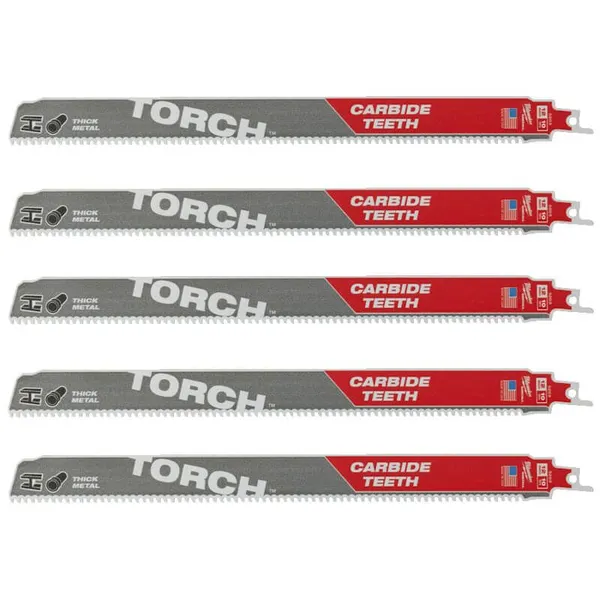 Полотно для шабельних пил TORCH CARBIDE MILWAUKEE, 300х2,5мм, (5шт), (метал)