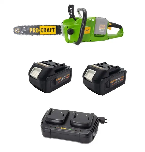 Акумуляторна пила Procraft PCA40/2 + 2 акб 4Аг + ЗП charger20/2