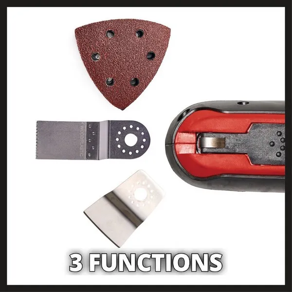 Заказать Многофункциональный инструмент аккумуляторный Einhell TE-MG 18/1 Li - Solo, PXC, 18В, набор насадок, 0.83 кг (без АКБ и ЗУ) с доставкой