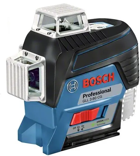 Нівелір лазерний Bosch GLL 3-80 CG, до 30м з приймачем 120м,  ±0.3мм/м, BM 1 + L-Boxx, 0.82кг ціна в Україні