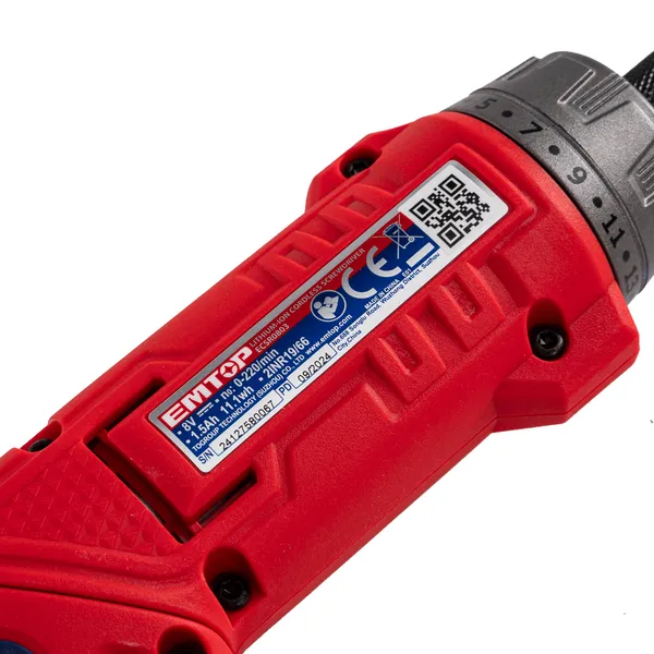 Отвертка аккумуляторная EMTOP ECSR0803 заказать