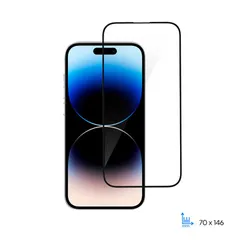 Захисне скло 2E для iPhone 14 Pro, 2.5D FCFG, (1 Pack), чорна рамка фото