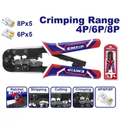 Инструмент для зачистки проводов EMTOP EMPCR46801 фото