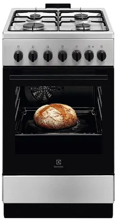 Плита Electrolux комбинированная, 57л, 50x60см, конвекция, нерж фото