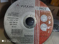 Круг відрізний 125*1*22 (UA) по металу  з наліпкою INOX!!! фото