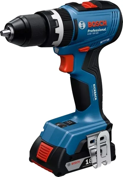 Шурупокрут-дриль акумуляторний Bosch GSB 18V-65 18В 31·65Нм 0-2100об·хв кейс 1.12кг купити в Україні