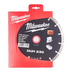 Диск алмазний MILWAUKEE DUH 230, діаметр 230мм фото