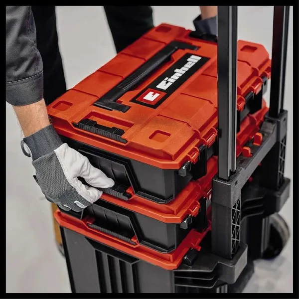 Модульна система для інструменту Einhell E-Case Tower, на коліщатках, 3 ящики модуля, 64.5х48х42.5см з доставкою