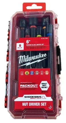 Набір насадок торцевих магнитних під зовн. 6-гранник ShW MILWAUKEE, 150мм (8, 10, 13мм) (3шт), пластиковий кейс цена в Украине